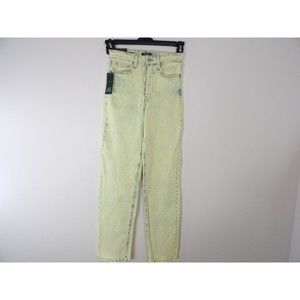 WILD FABLE WOMENS JEANS Size 00 HIGHEST RISE 90S STRAIGHT ACID Mom  24x31 NWT